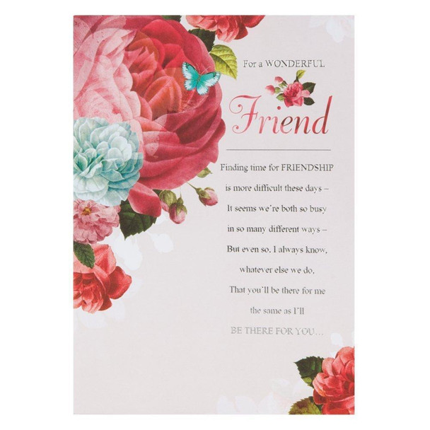 Friend Birthday Hallmark Lovely Verse New Card 'I'll Be There For You' Medium