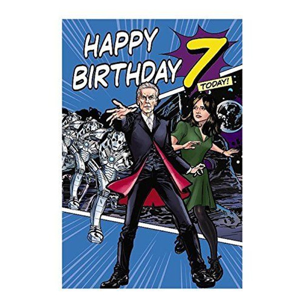 7th Birthday 3D Holographic Doctor Who Card