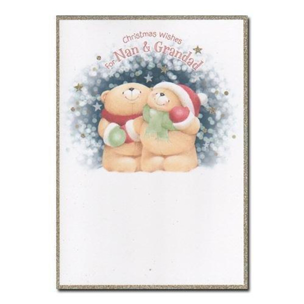 Nan & Grandad Forever Friends Christmas Card