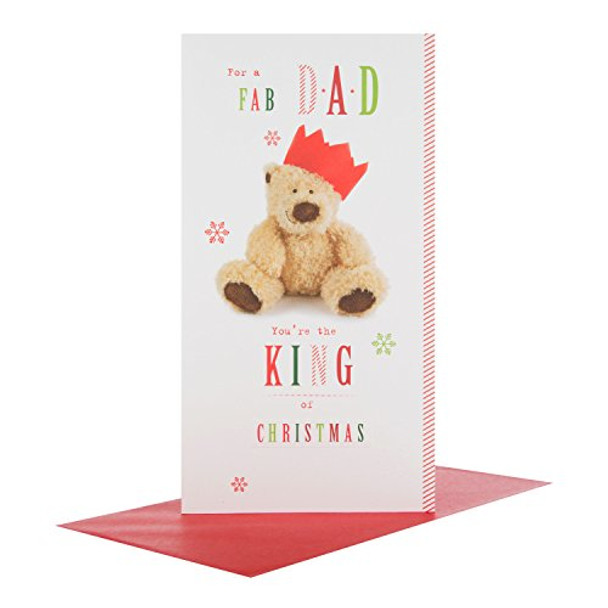 Dad King Christmas Card