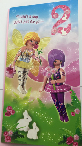 2nd Today's a day Just for you age 2 Playmobil card