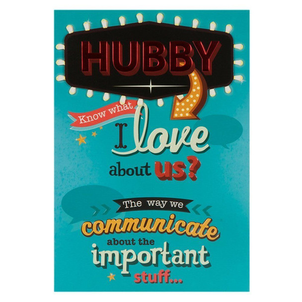 Hallmark Birthday Card For Husband 'Important Communication' Medium