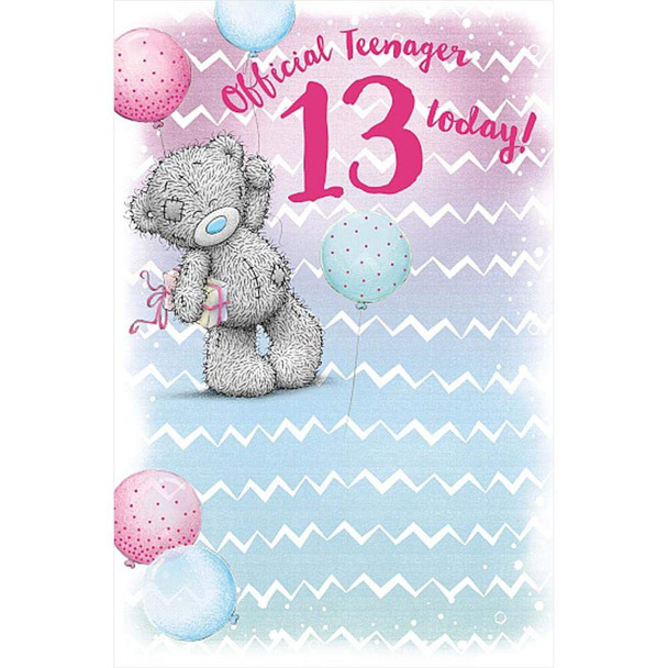 Me To You Bear 13 Today Birthday Card