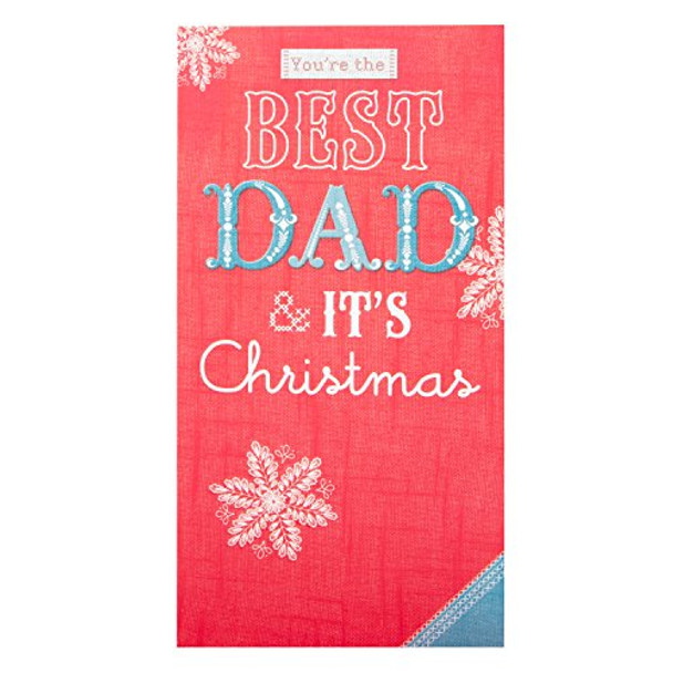 Hallmark Christmas Card To Dad 'You're the Best' Medium Slim