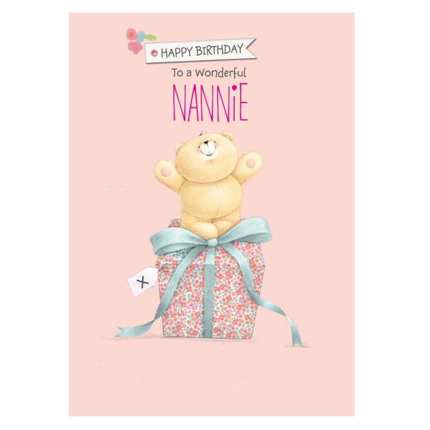 Forever Friends Nannie Birthday Card with Present