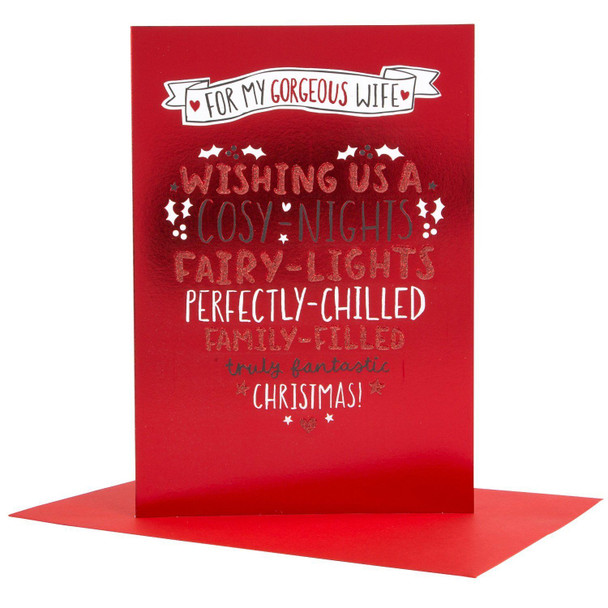 Hallmark Christmas Card To Wife 'With All My Love' Medium