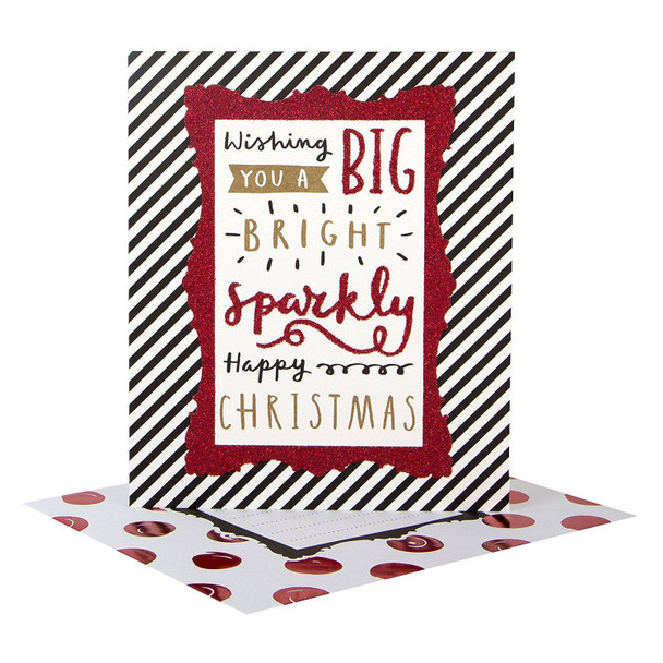 Hallmark Christmas Card 'Big Bright and Sparkly' Small
