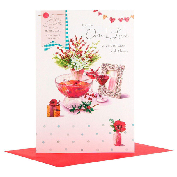 Hallmark Christmas Card 'Recipe Keepsake' One I Love Medium