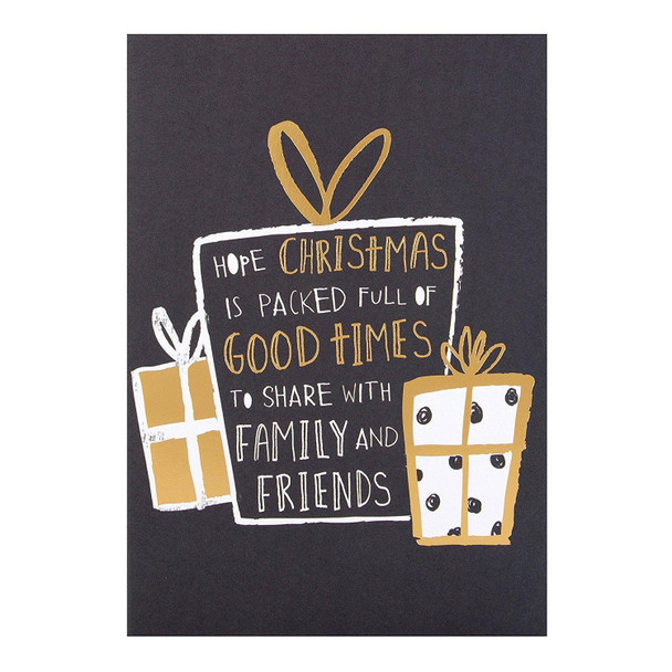 Hallmark Christmas Card 'Family and Friends' Medium