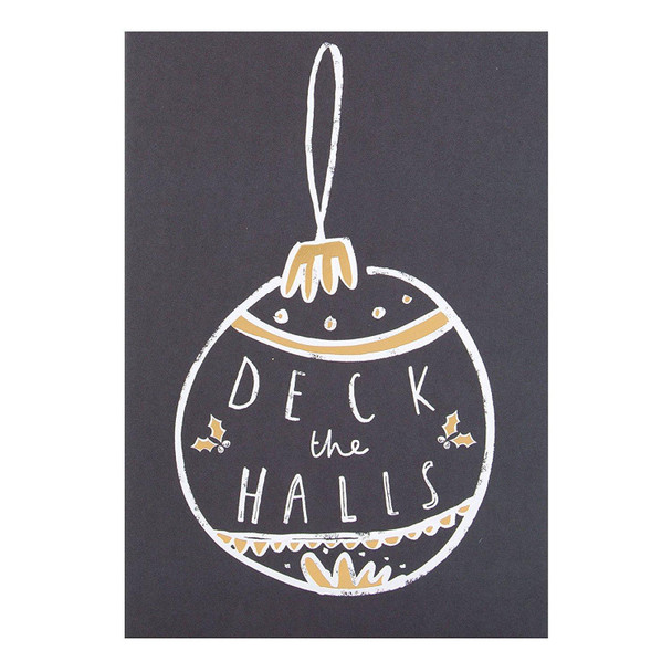 Hallmark Christmas Card 'Deck the Halls' Medium