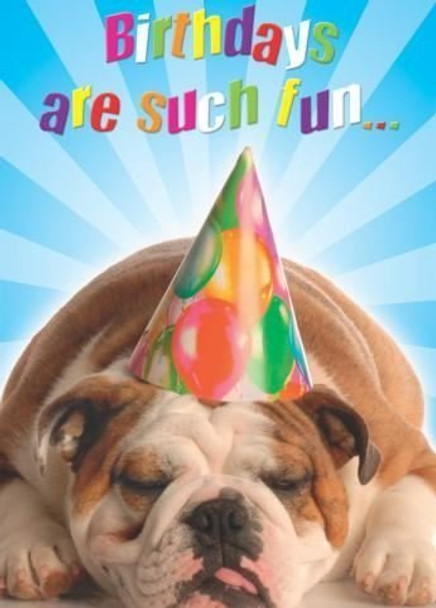 Happy Birthday Dog 3D Holographic Greetings Card