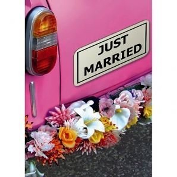 Wedding Just Married 3D Holographic Greetings Card