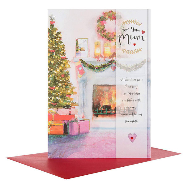 Hallmark Large Mum "Loving Thoughts" Christmas Card