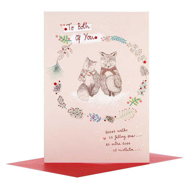 Hallmark Medium "To Both" Christmas Card