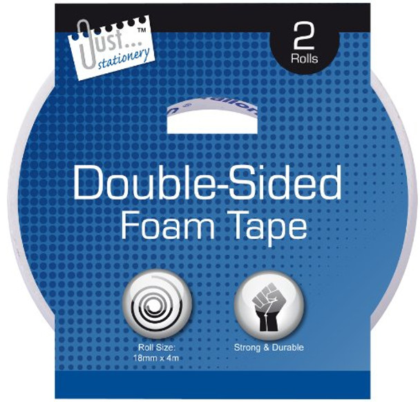 Just Stationery 4m Double Sided Foam Tape