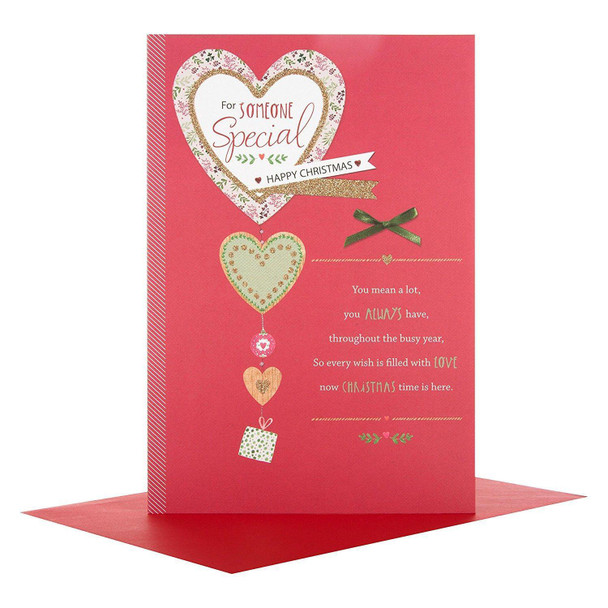 Hallmark Medium Someone Special "Filled With Love" Christmas Card