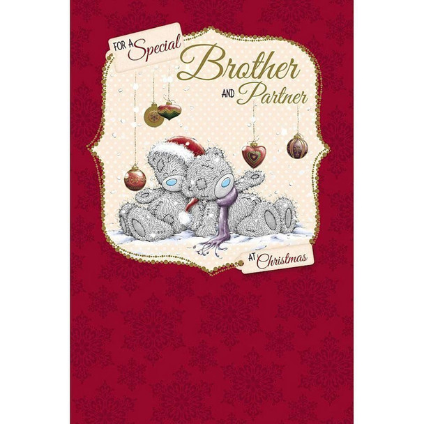 Brother And Partner Me to You Bear Christmas Card x01ms258