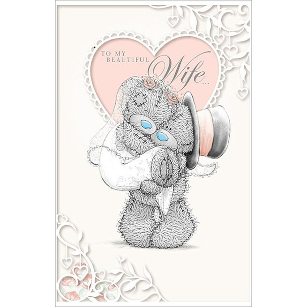 Beautiful Wife Me to You Bear Wedding Day Card