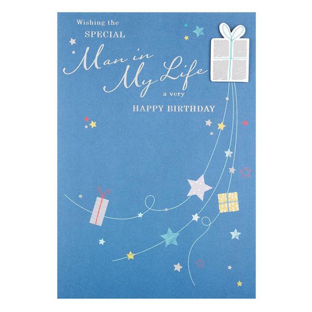 Man In My Life Birthday Card with All My Love