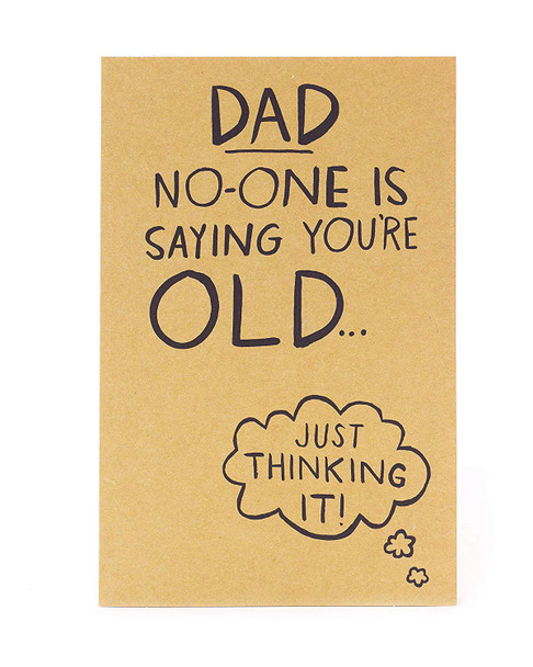 Dad Birthday Card with Age Joke