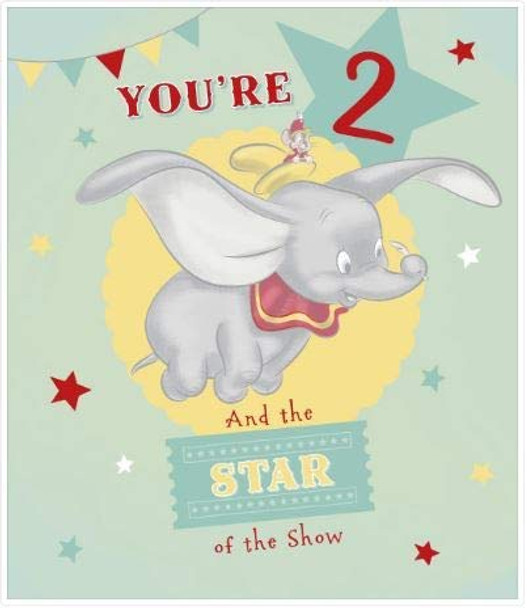 Dumbo Disney 2nd Birthday Card