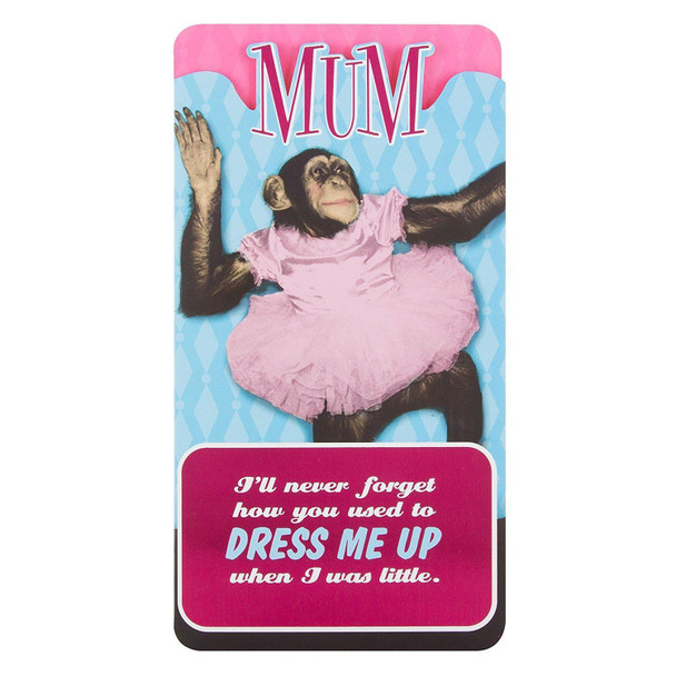 Mum Birthday Hallmark Humour Funny New Card 'Dress Me Up' Medium