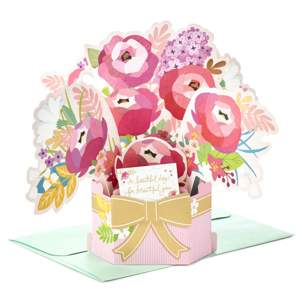 Paper Wonder Pop Up Birthday Card with 'Beautiful Bouquet'