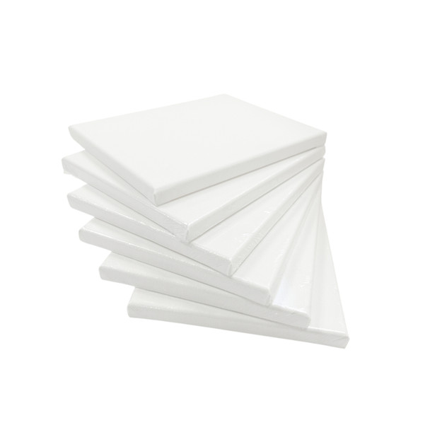 Pack of 10 Stretched Mini Canvas Wooden Frames 280gsm 10x15cm