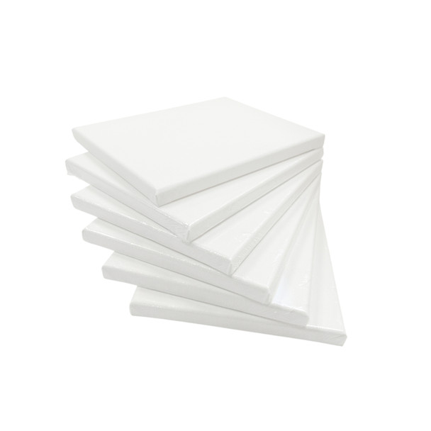 Pack of 10 Stretched Mini Canvas Wooden Frames 280gsm 10x12cm by Janrax