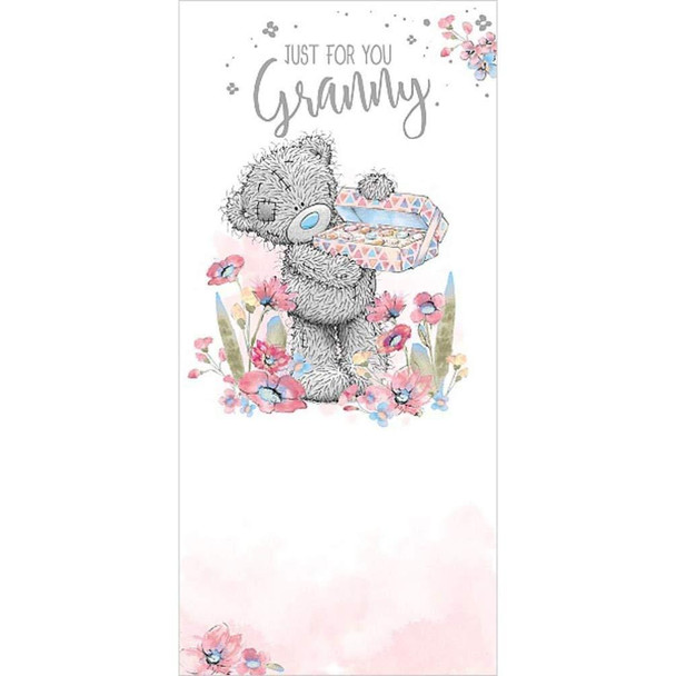 Me To You Bear Granny Holding Chocolates Birthday Card