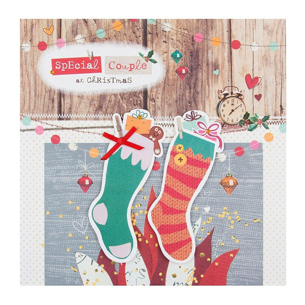 Hallmark Large Special Couple "Bright and Merry" Christmas Card