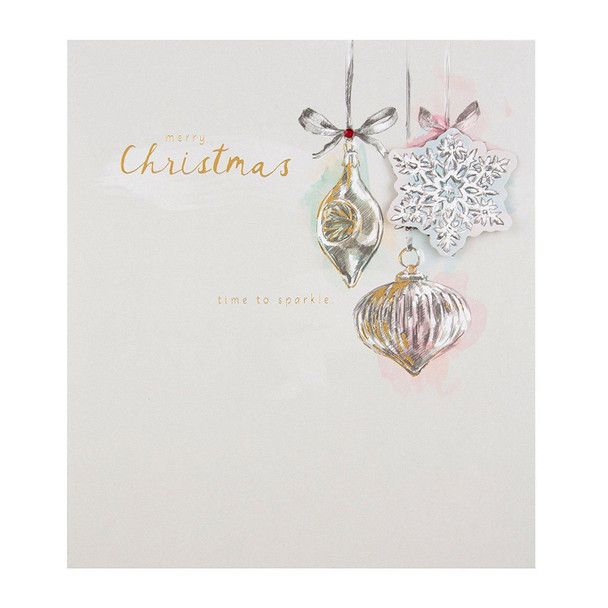 Hallmark Medium "Time To Sparkle" Christmas Card