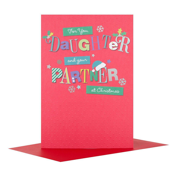 Hallmark Daughter and Partner Christmas Card 'Great Time' Medium