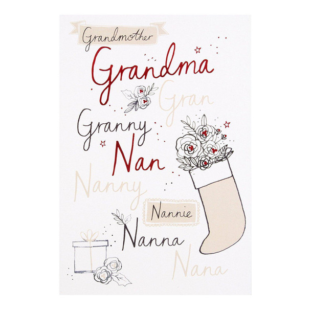 Wonderful Grandmother Christmas Card