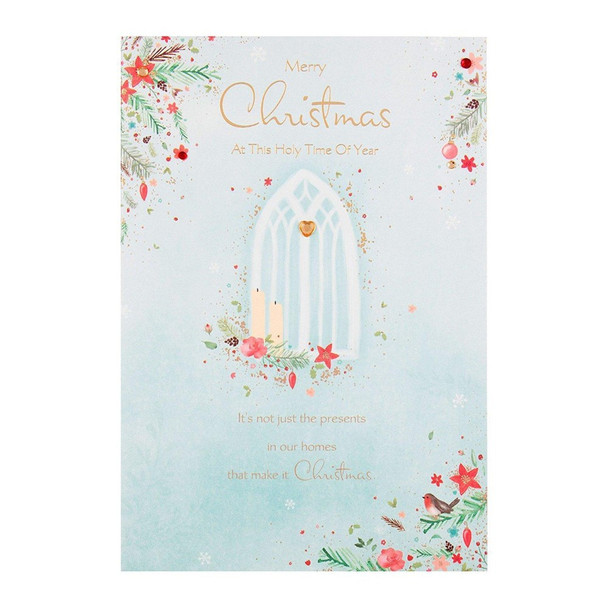 Hallmark Medium "Holy Time Of The Year" Christmas Card