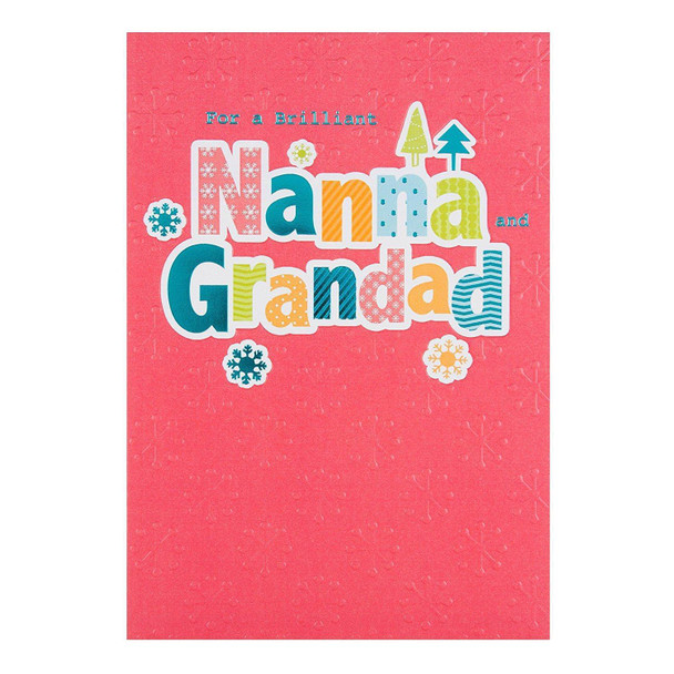 Hallmark Nanna and Grandad Christmas Card"Lovely People" Medium