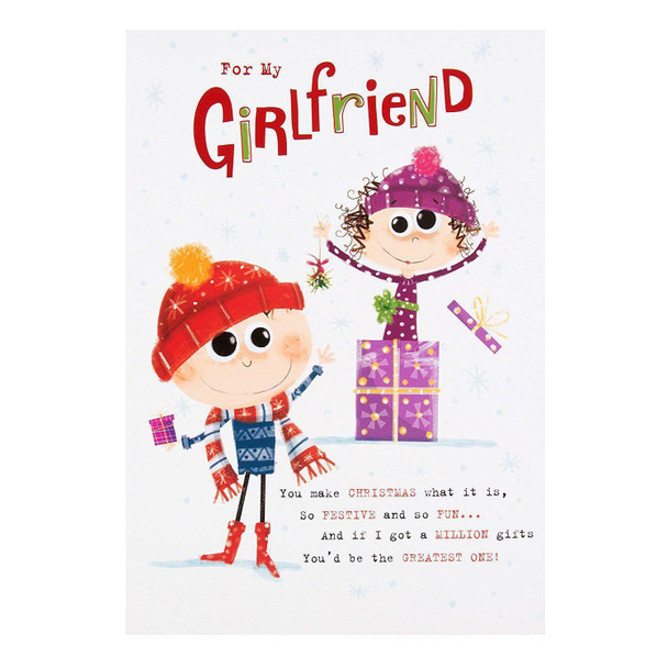 Hallmark Girlfriend Christmas Card 'Greatest Gift' Medium