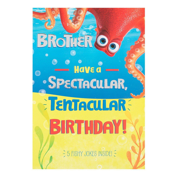 Hallmark Finding Dory Brother Birthday Card 'Fishy Jokes' Medium