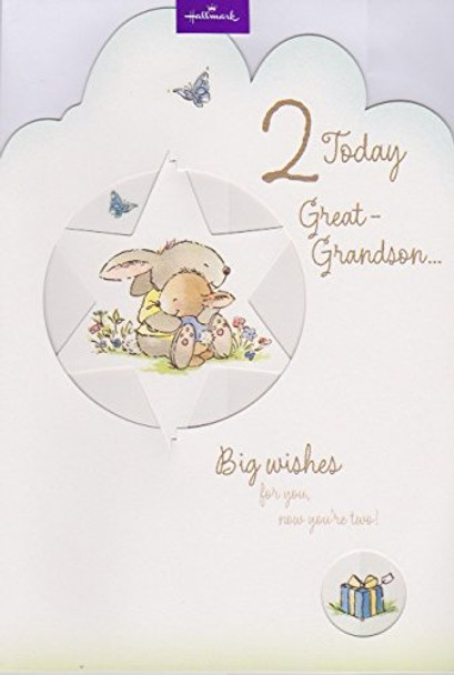 Hallmark Great Grandson 2nd Birthday Card.