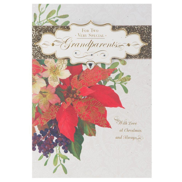 Hallmark Large Square Christmas Wish for Grandparents Traditional Card
