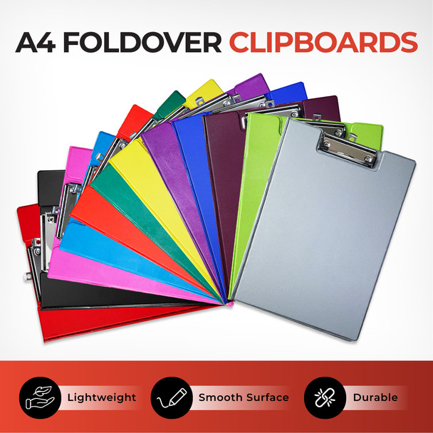 Janrax A4 Black Foldover Clipboard Janrax A4 Black Foldover Clipboard