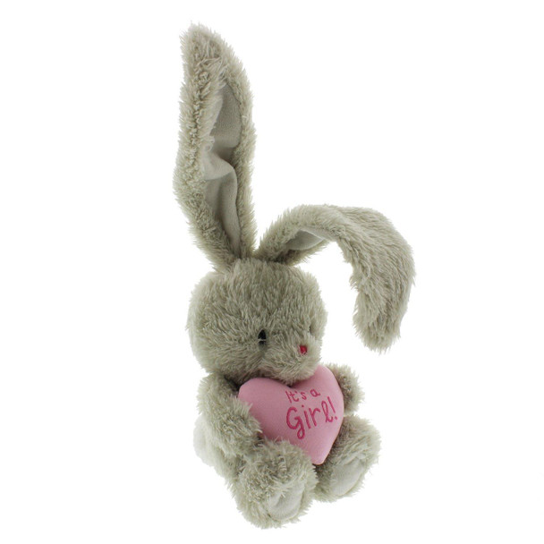 Bebunni Rabbit Medium with Heart 8" - It's a Girl