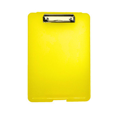 A4 Yellow Clipboard Box File - Storage Filing Case - Occasion Cards