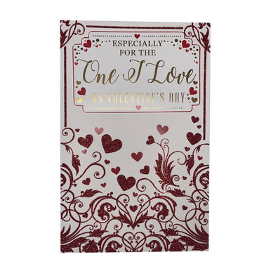 Especially For The One I love Red Hearts Design Valentine's Day Card ...