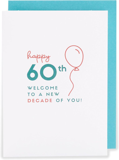 Kindred 60th Blank Birthday Card - Occasion Cards