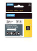 RHINO 18489 "Flexible Nylon Label, Black on White, 3/4"" (18489)