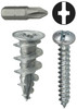 #6 Anchor Kit Wall Driller ( Zinc ) Includes Phillips