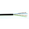 CAT6E Direct Burial Cable; 550 MHz; 23 AWG UTP; Gel Type - Black (CAT6-DB)