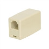 Adapter; RJ11 Inline Coupler; 4P4C; Cross-Wired; Ivory (NTC-1421)