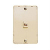 Wall Plate; Kitchen Mount; Single Rj11; 6 Position; 4 Conductor; Standard Finish - Ivory (NTP-4401)